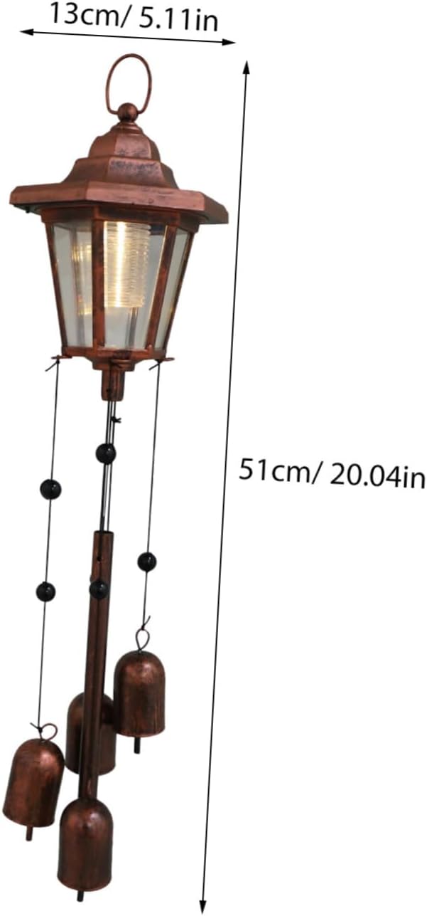 GANAZONO Solar Garden Decorations Wind Chime Solar Lamp Outdoor Lighting for Garden