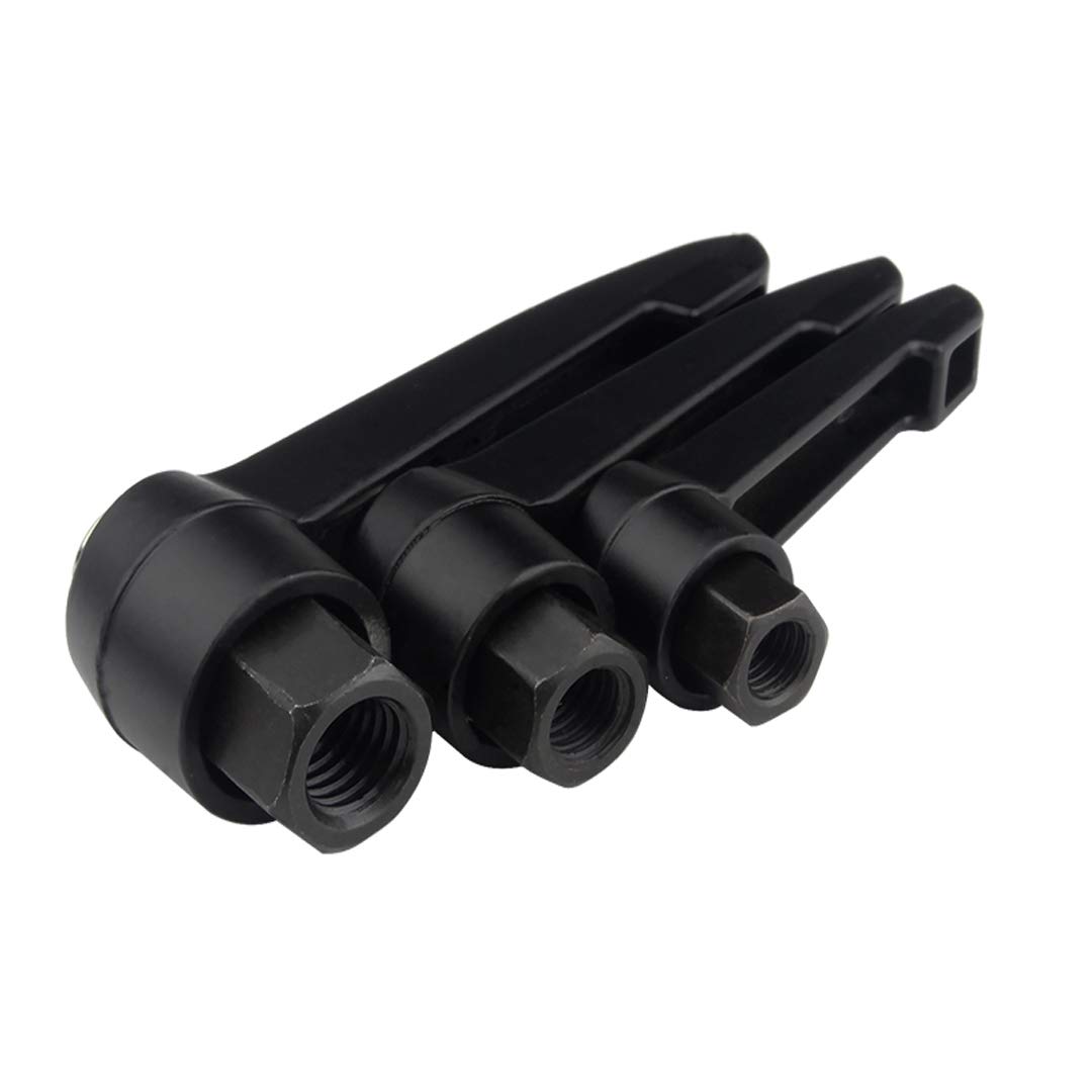 M10 Poignées de Fixation en Acier au Carbone Réglables Filetage Femelle - Noir