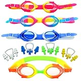 Más información - Además de las gafas multicolores, el conjunto contiene una correa elástica fina para la cabeza, con nuevos botones de ajuste rápido para mayor facilidad y un ajuste perfecto para la cabeza de sus hijos. El diseño más amplio de la correa hace que sea una experiencia cómoda.