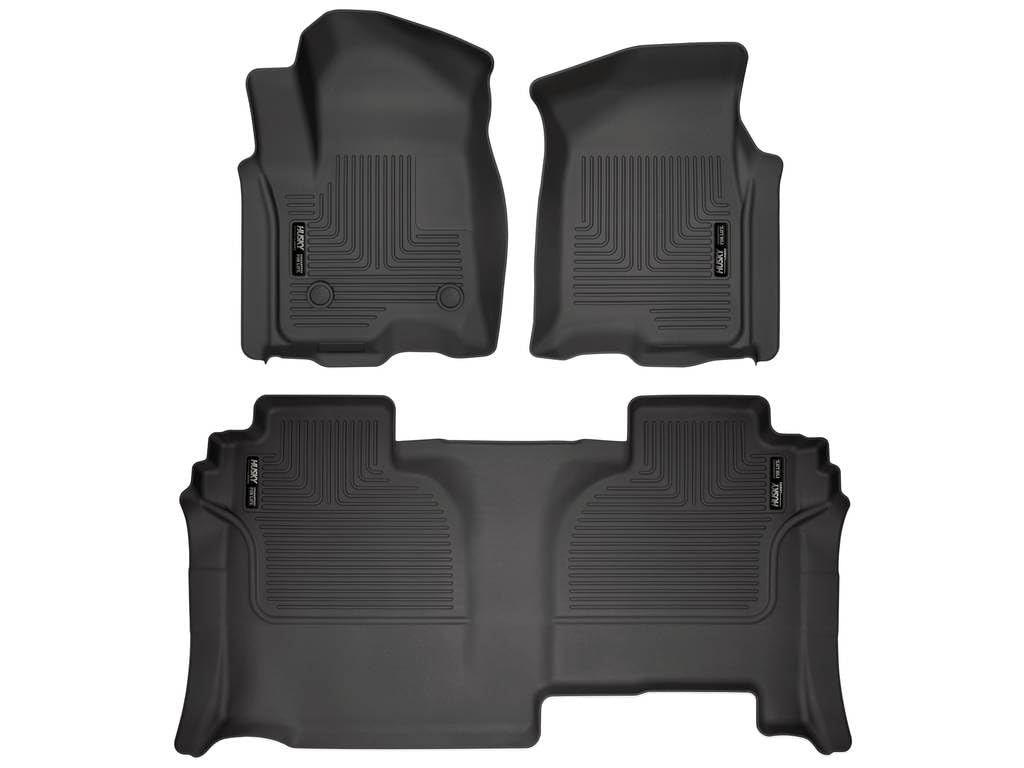 Husky Liners Weatherbeater Floor Mats Fits 2019-2026 Chevrolet Silverado GMC Sierra 1500 New Body 2022-2026 Silverado Sierra 2500