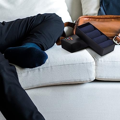 Men's Cotton Dress Socks Seamless Toe Business Crew Men Socks4