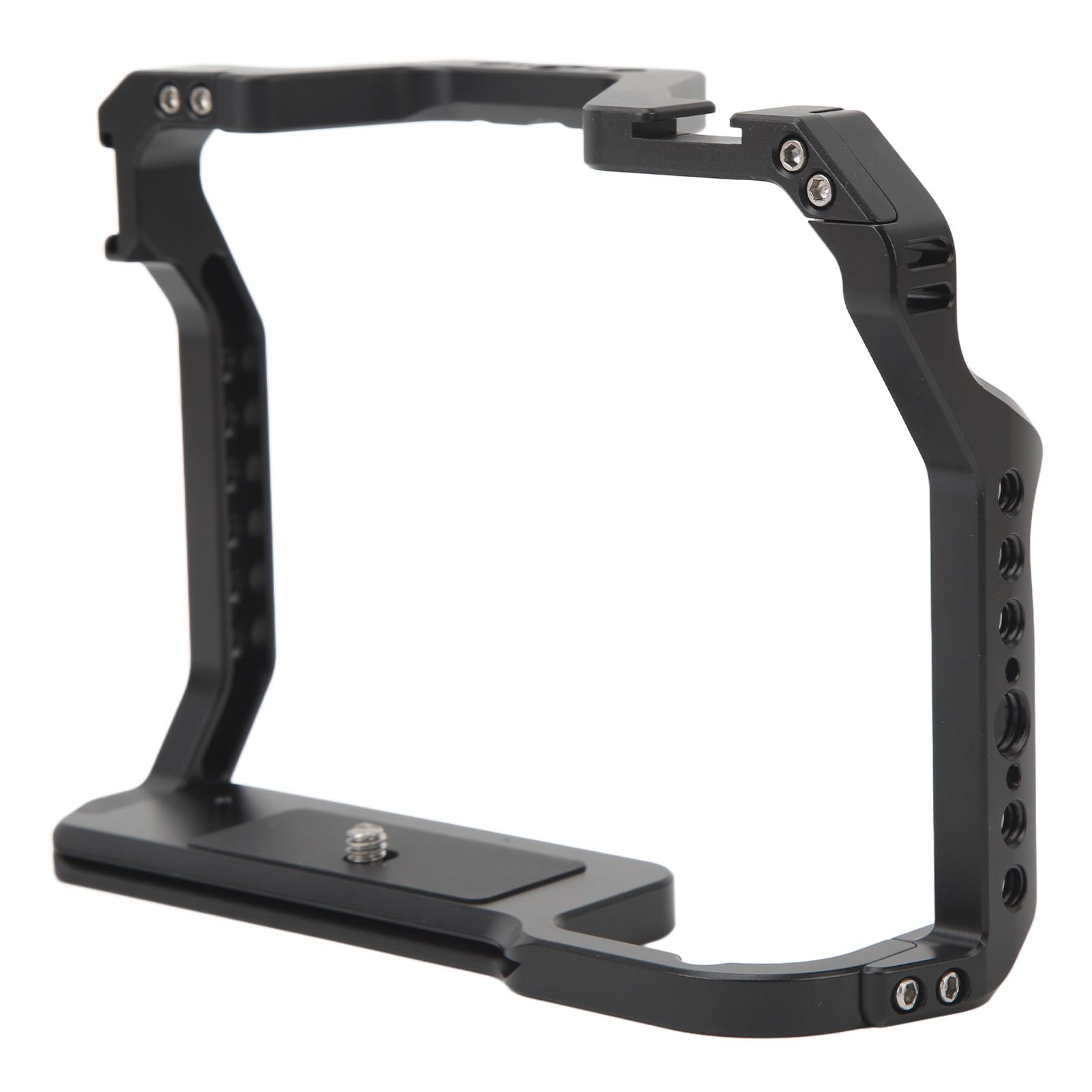 Camera Cage for 5DMark3 5DMark4, Aluminum Alloy Rugged Camera Stabilizer, Video Camera Cage Rig with Threaded Hole Cold Shoe Support Equipment Expansion