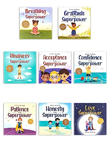 My Superpower Values 8 Book Box Set (Books 1-8: Kindness, Mindfulness, Acceptance, Gratitude, Confidence, Honesty, Patience, and Love) (My Superpower Books) - Image 5