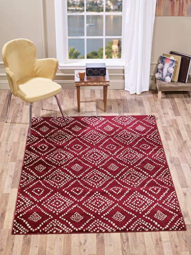 VCNY Home Medallion Botanical Area Rug, 2' x 3', Red