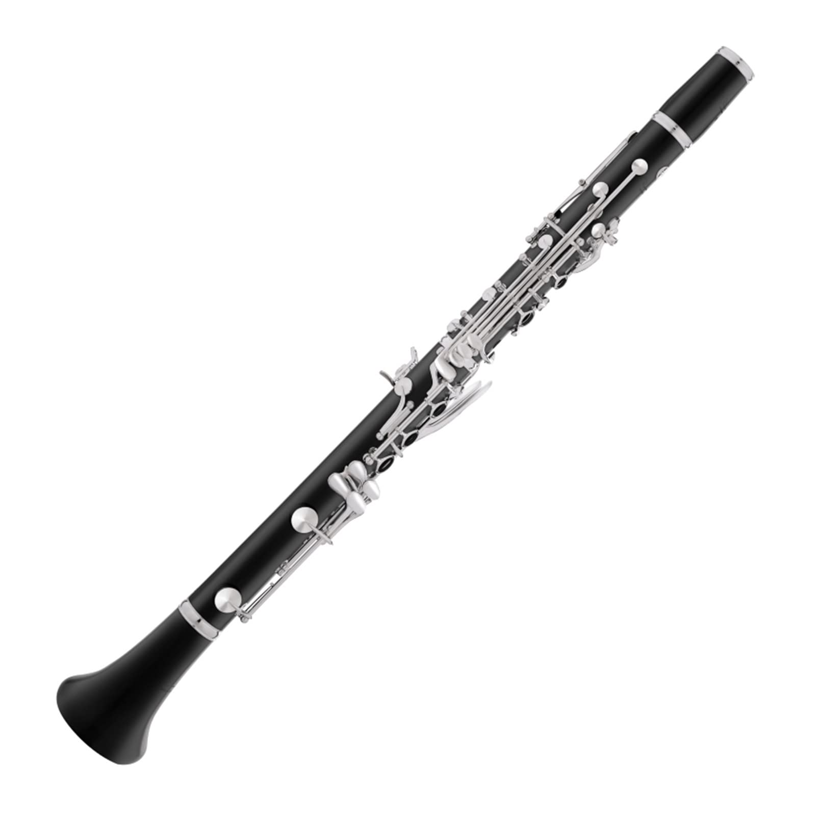 principianti Clarinetto Clarinetto 17 Chiavi Clarinetto Saxophone In Legno D'ebano 17 Chiavi Argentate Per Studenti E Musicisti Professionisti Strumenti a fiato