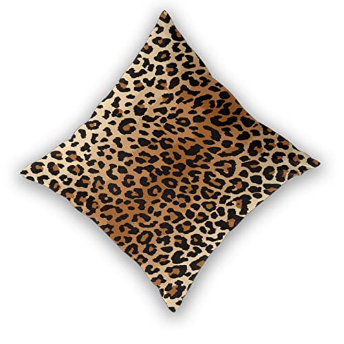Betginy Leopard Throw Pillow Cover 18X18 Inch Pack Of 2,Cheetah Print Pillow Covers Square Cushion Faux Animal Skin Pillowscase For Bedroom Home Sofa Decoration #TOP1
