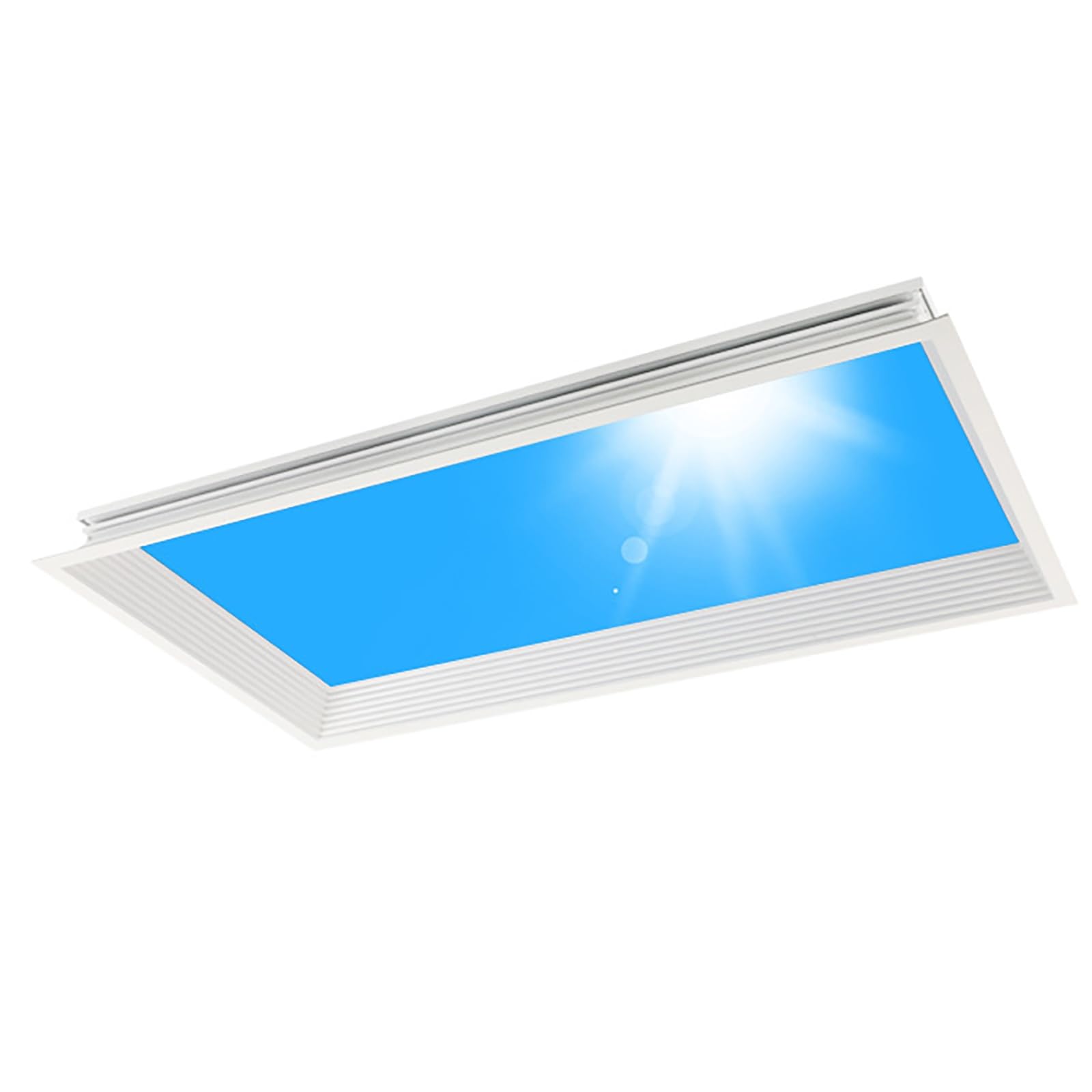Lampe de plafond Blue Sky dimmable avec télécommande pour puits de lumière