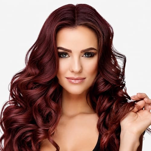 Image of KAISASA Hair Dye Shampoo 3 in 1, Hair Color Shampoo for Women and Men, Hair Dye to Gray Hair, Shampoos for Hair Coverage 500ml (Dark Burgundy)