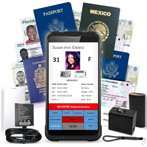ID Scanner - Drivers License and Passport Scanner and Reader - Age Verification and Customer...