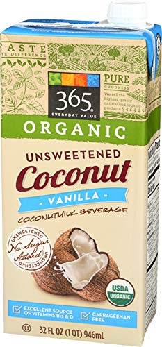 Image of 365 by Whole Foods Market, Organic Coconut Milk, Vanilla Unsweetened, 32 Fl Oz (Pack of 6)
