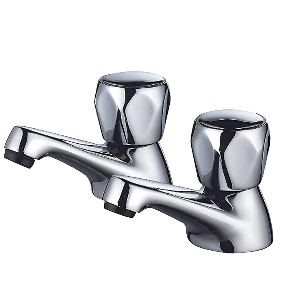 Remplissage de baignoire colonne Rhea en chrome chromée monté sur pont