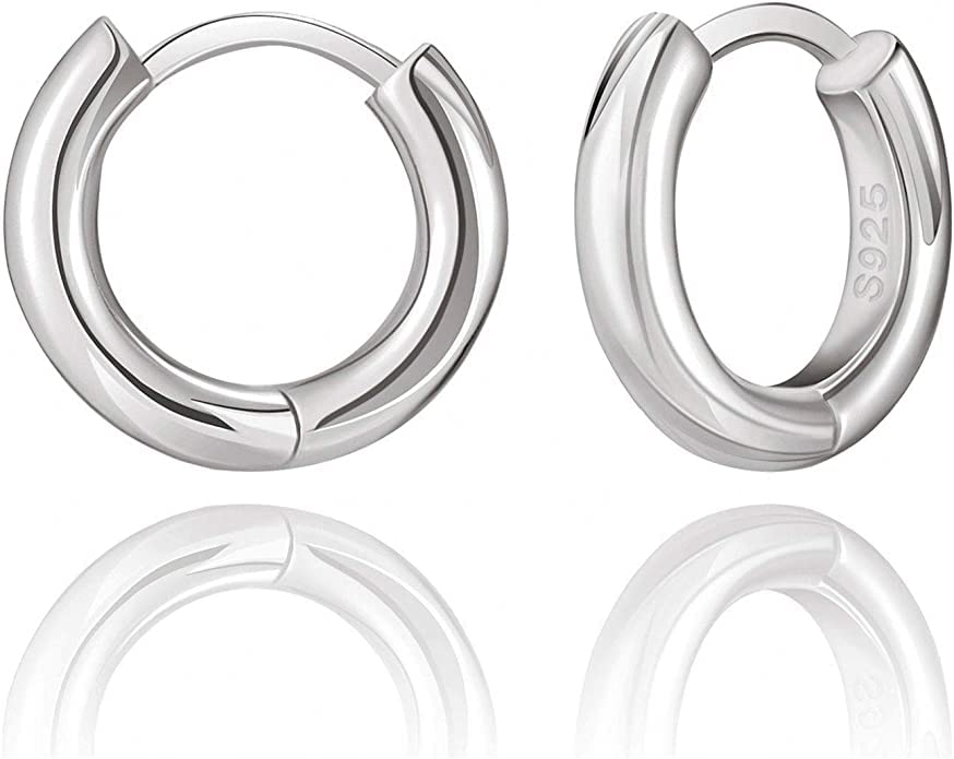 The Good StoreHuggie Earrings for Women | 14K Gold Plated Earrings with Silver Sterling Base | Nickel-Free, Lead-Free & Hypoallergenic Earrings | Hoops Earrings for Stylish Stacking | Gifts for Her
