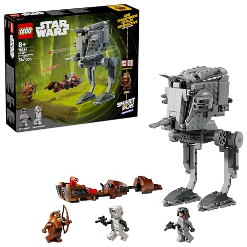 LEGO Star Wars 75424 SMART Play: at-ST Angriff auf Endor - Kompatibles Interaktives Spielzeug inkl. 2 SMART Tags und Wicket Minifigur