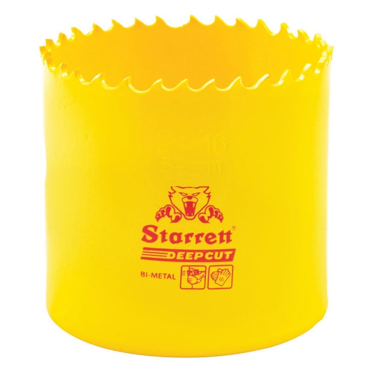 Starrett DCH0256-G HSS Deep Cut Holesaw, 2-5/16" (59 mm)