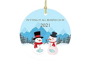 Putting it all Behind Us 2021 Ornament