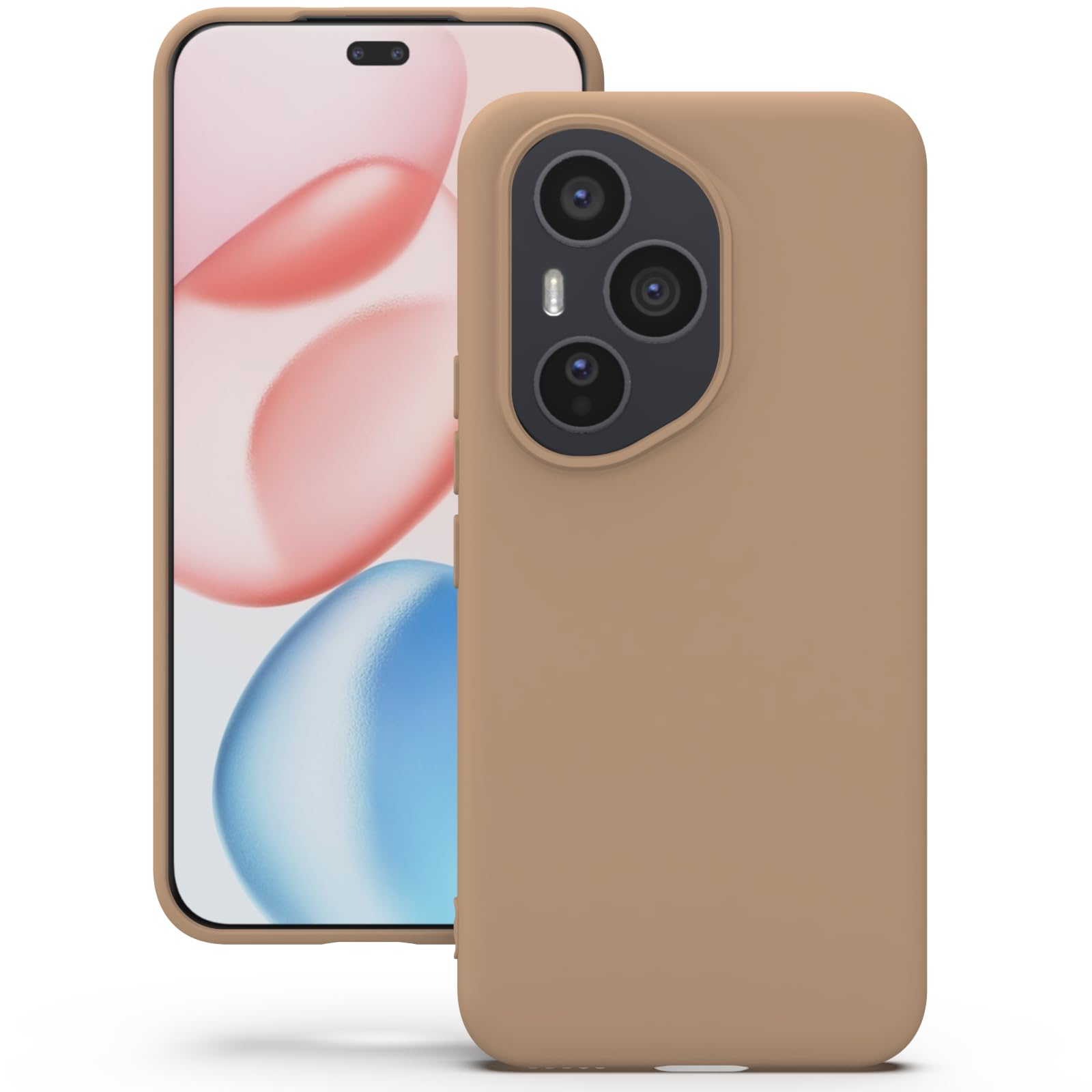 YATWIN Silicone Case for Honor 400 Pro, Soft-Touch, Shockproof, DustProof, Antiskid Phone Cover for Honor 400 Pro - Milk Tee