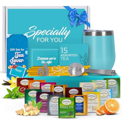 Modern Elegance Tea Tumbler Gift Set – Includes Tea Bag Holder, S...