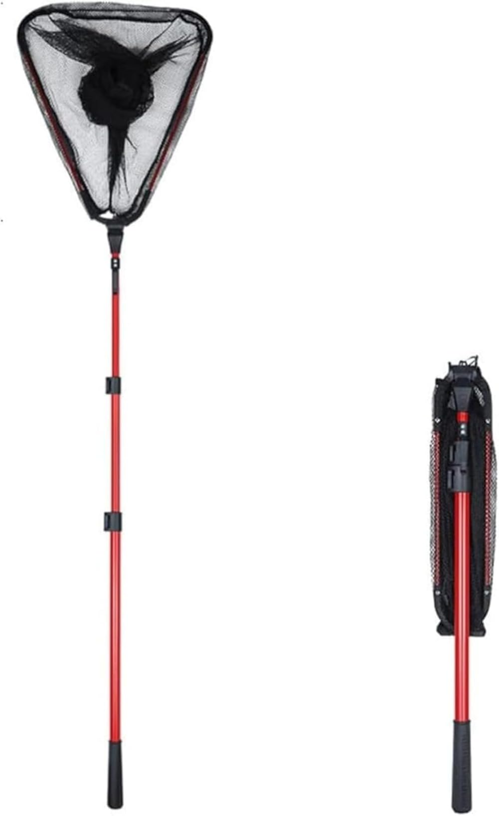 タモ0702品です！ Amazon | タモ網 伸縮式 玉網 ラバーネット 折りたたみ式 長さ調節可能