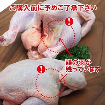 Amazon.co.jp: 丸鶏肉中抜き 1羽ローストチキン用などに 1200g