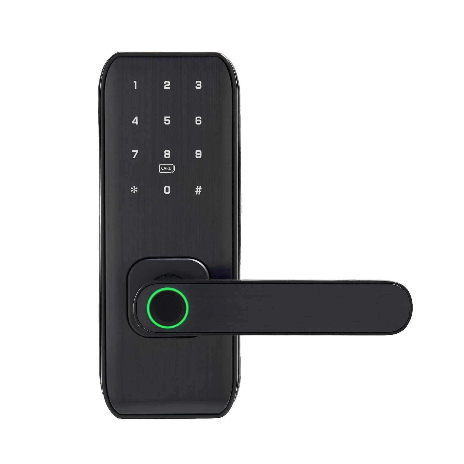 Poignée de porte intelligente, Serrure intelligente de pêne dormant du mot de passe RFID d'empreinte digitale for la porte en bois d'intérieur utilisée