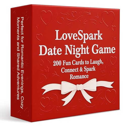 LoveSpark Date Night Game — 5-in-1 Couples Card Game for Adults with Scratch-Off Rewards | 200+ Fun Challenges & Romantic Activities | Date Night Games & Romantic Anniversary & Valentines Gifts