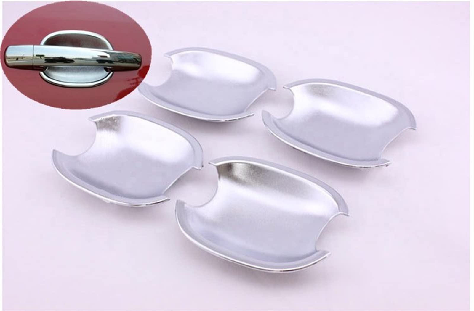 Maniglia Interna portiera dell’Auto Chrome Car Maniglia della Porta Cup Bowl per Citroen C4 2004-2010 per Citroen C6 2005 2006 2007 2008 2009 2010 Maniglia Portiera dell'Auto