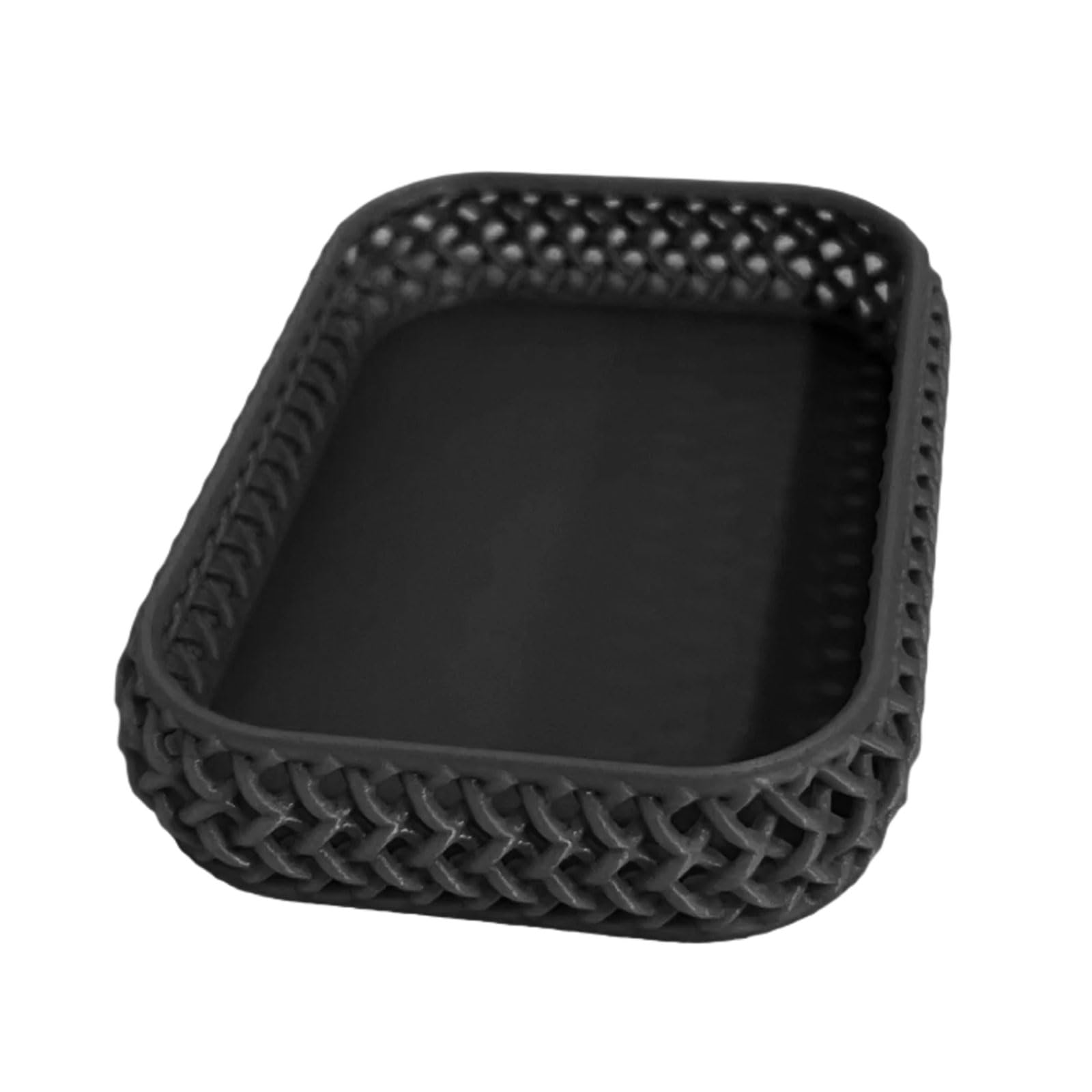 Tsophreniq Multipurpose Decorative Storage Basket for Fruits Snacks and Small Items Contemporary Serving Plate Storage Tray Simple Tray