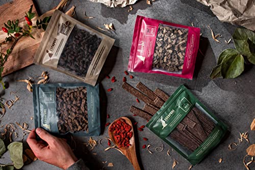 ESCAPURE Softies - Hunde Leckerli aus Wildfleisch in Premium Qualität (6x150g) - 98% Muskelfleisch - Softer Protein Trainingssnacks ohne künstliche Zusatzstoffe & Getreide