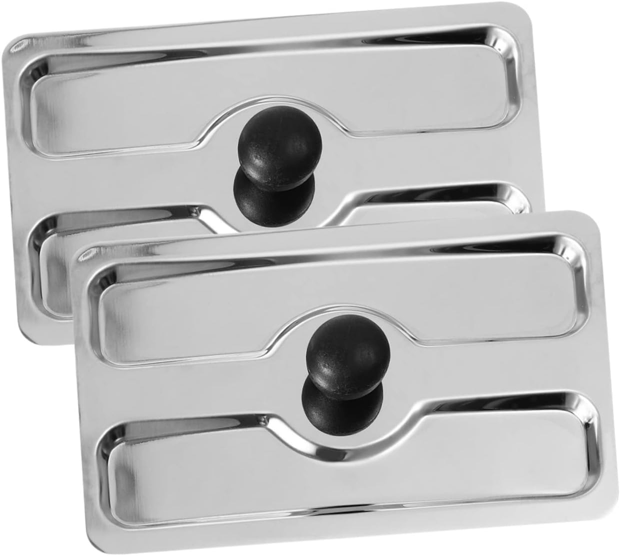 Toaster Lid Cover 2pcs Stainless Steel Kitchen Toaster Protector for Bread Maker Easy to Clean Kitchen Appliance Essential Suitable for Home Use
