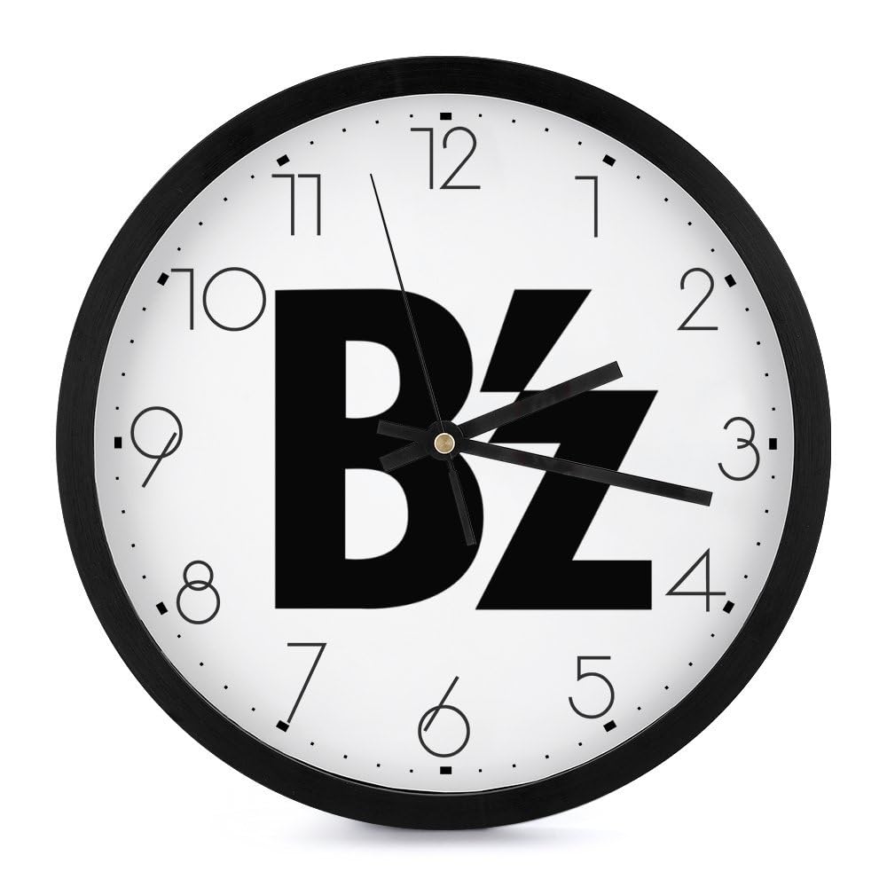 Amazon.co.jp: 時計 B'Z ロゴ 掛け時計 かけ時計 壁掛け時計 クロック