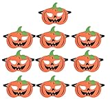 HONGP 10pcs Halloween Felt Masks,Pumpkin,Ghost,Vampire,Witch,Bat,for Halloween Cosplay Party Favors for Kids Masks Dress-Up Party Supplies