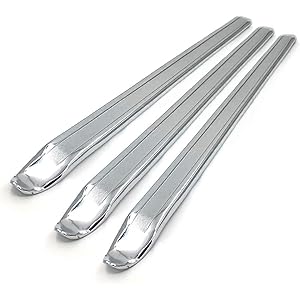 POKIENE Levier de Pneu 3pcs, Pied de Biche Pneu, Outillage de Réparation Pneu en Acier Allié de Dureté Élevée, Kit de Démonte-Pneus Compatible avec Scooter, VTT, Moto – 300 * 19,2 * 6 MM, 12pouces