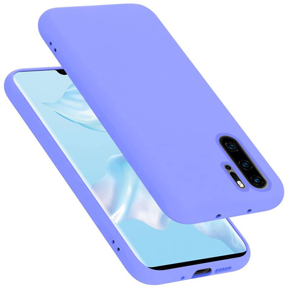 Cadorabo Hülle Für Huawei P30 – Transparente Silikon-Hülle Mit Nie-Vergilben-Technologie, Kratz- & Stoßfest, Unterstützt Kabelloses Laden