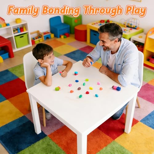 KINDLUME Juego Magnético, Ajedrez Magnético, Juego De Imanes, Game De Imanes y Cuerda, 20 Piedras Colores con Cuerda, Estrategia Portátil, para Niños, Familia, Viaje, Fiesta - imagen 5