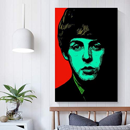 jiandan Paul McCartney Poster sur toile et décoration murale 50 x 75 cm - Les Beatles, Paul McCartney, John Lennon, RIngo Starr, George Harrison jiandan Paul McCartney Poster sur toile et décoration murale 50 x 75 cm – Image 6