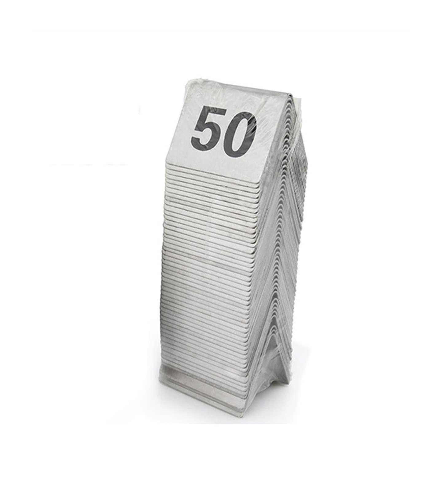 Numery stołów, Numery stołów 1-50 Namiot ze stali nierdzewnej dwustronny 2"x1,6"x1,6"(1-25)