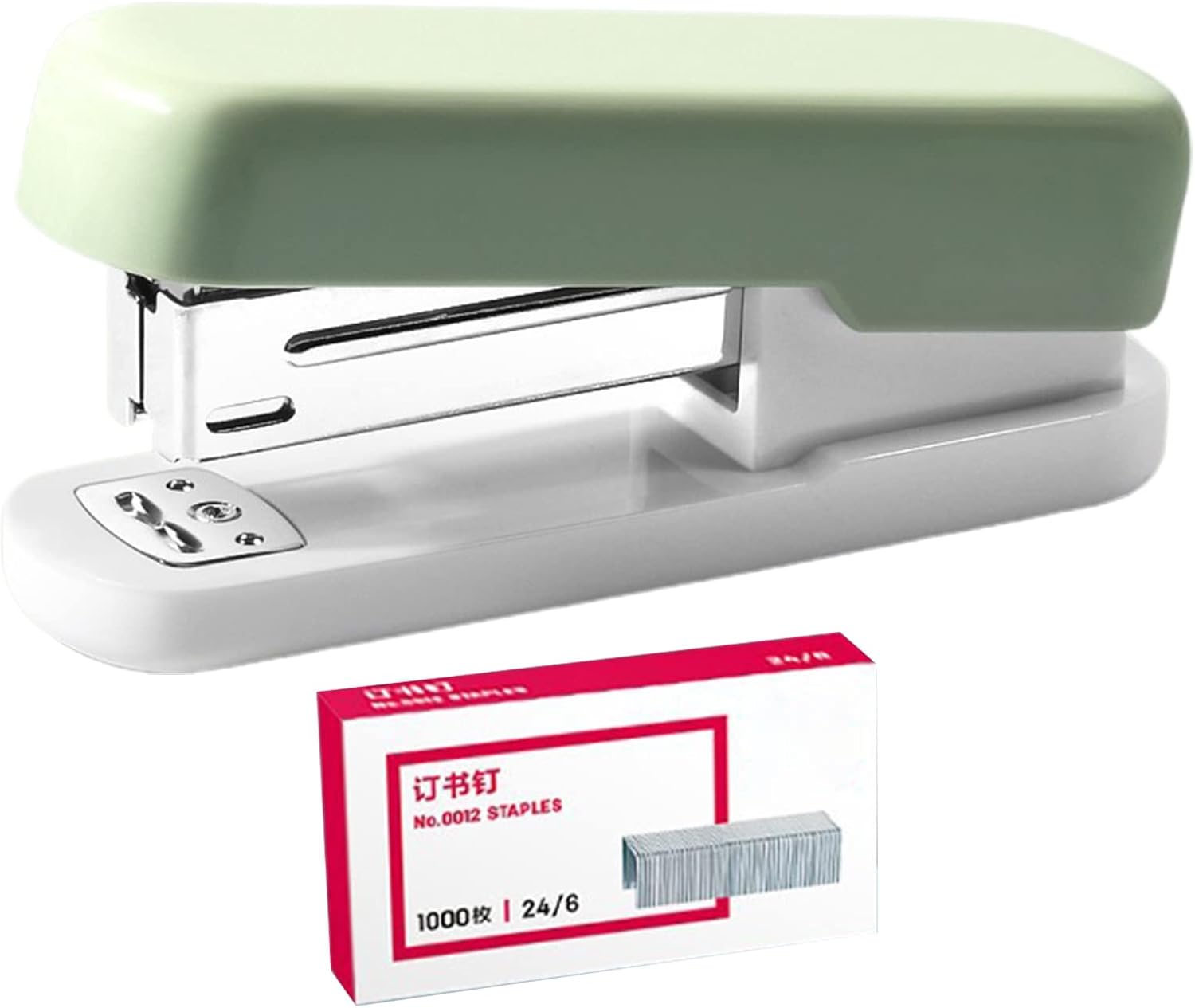 Yirepny 1 Set Heavy Duty Stapler with Staples, Solid Color