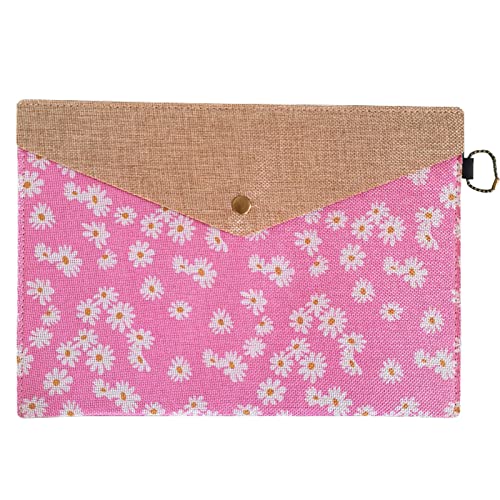Enyuwlcm Pasta de feltro decorativa A4 pasta de arquivos porta-documentos portfólio envelope estilo