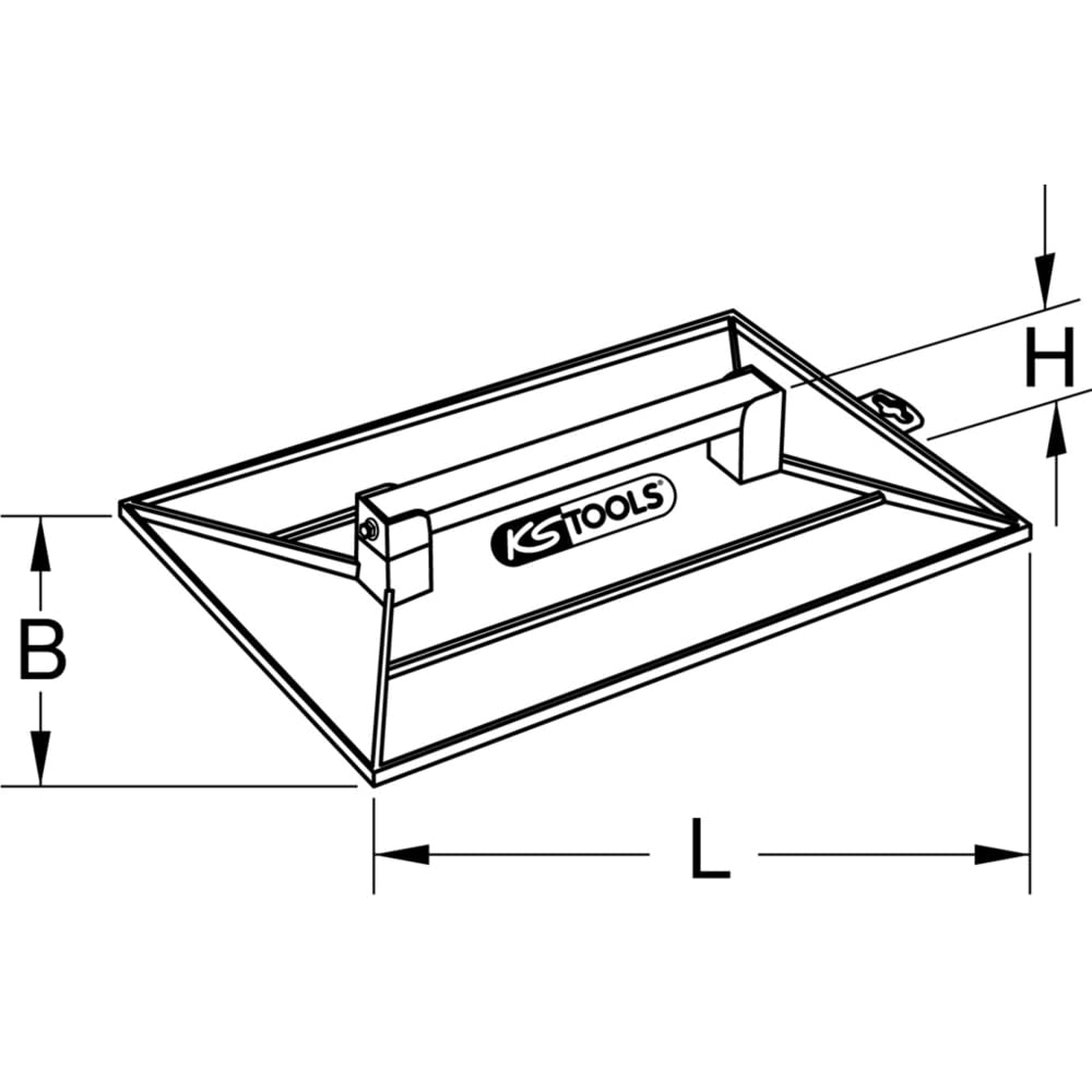 KS Tools 144.0520 Frattazzo, 280X420 mm, Rettangolare