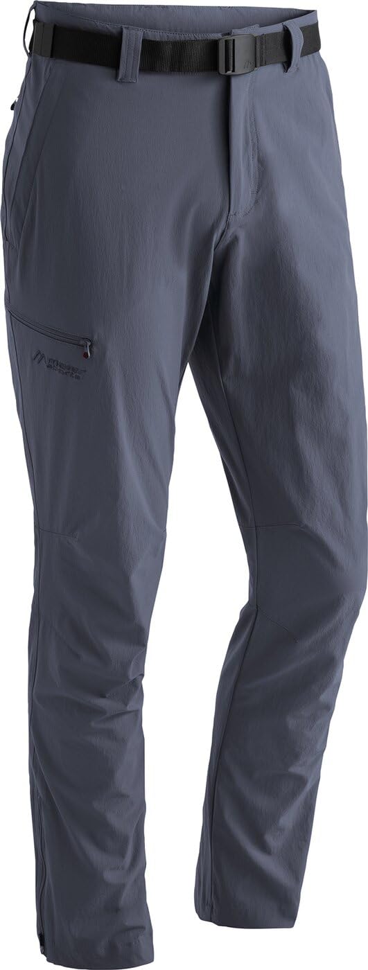Maier Sports Torid Slim, Herren Wanderhose, Wasserabweisende Outdoorhose für Trekking und Hiking, Enganliegender Schnitt, PFC-frei, mSTRETCH pro 4 & Dryprotec, Blau, 52 (W34/L32)