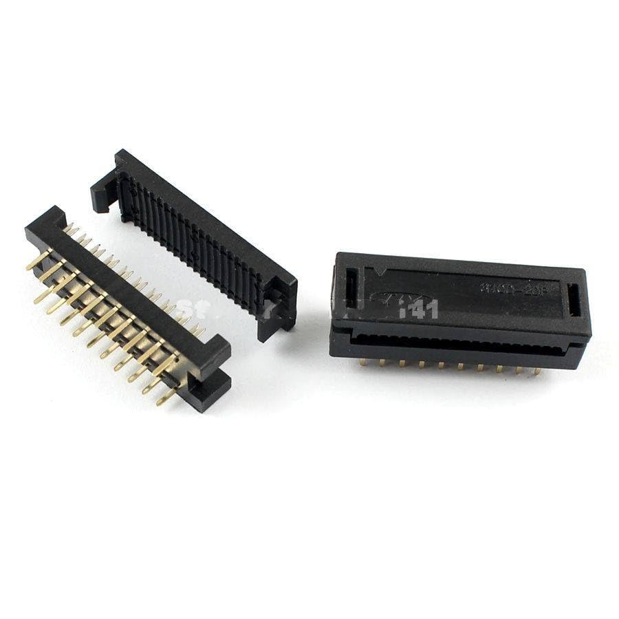 100 Pcs 2.54mm 2x10 Pin 20 Pin Male IDC Ribbon Cable Transition Connector 3100-20P