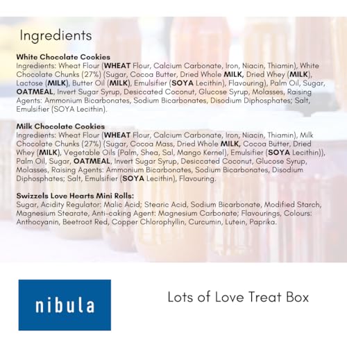 Luxury Lots of Love Biscuit and Sweet Treat Selection Hamper | Nibula Treats | Includes Biscuits, Rolos, Hot Chocolate and Love Hearts | Gift for Women and Men! - Image 7