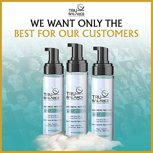 image for TRU-BALANCE Foaming Mousse Wrap Lotion - Curly Hair Product w/Anti Fri