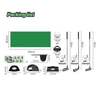 Amazon | Golf PRO子供用おもちゃセット伸縮可能な金属ゴルフ