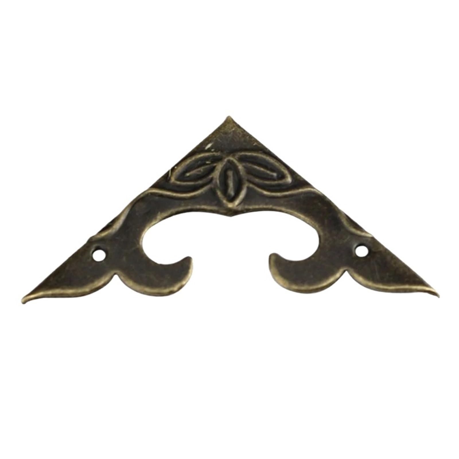 Support d'angle antique 30mm aux finitions de quincaillerie d'art pour meubles précieux