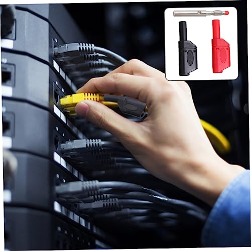 ULTECHNOVO 10 Pçs Plugue Banana Adaptador De Jack Banana Plugues Banana De Áudio Cabos De Teste De S