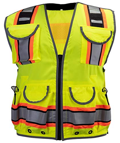 First Class Two Tone Surveyors Reflective Safety Vest (Small/Medium)