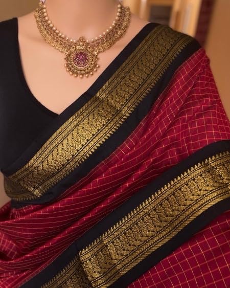 Image of South Cotton Gadwal Saree for Women | Celebrity Inspired Traditional Ethnic Wear | Chettinad & Kalyani Cotton Sarees | Soft Cotton Saree with Blouse Piece | White