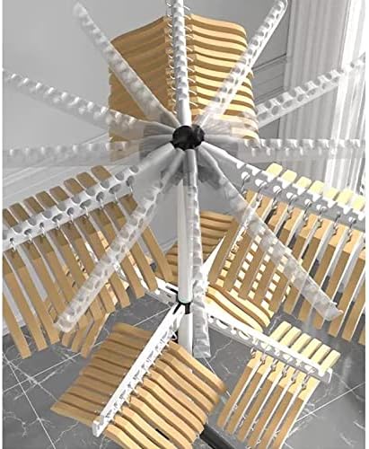 Foldable Clothes Drying Rack Stainless Steel Laundry Drying Rack, Collapsible Laundry Hanger, Space-Saving Laundry Rack, Sock Clips, for Clothes, Towels, Baby Products, Adjustable Height