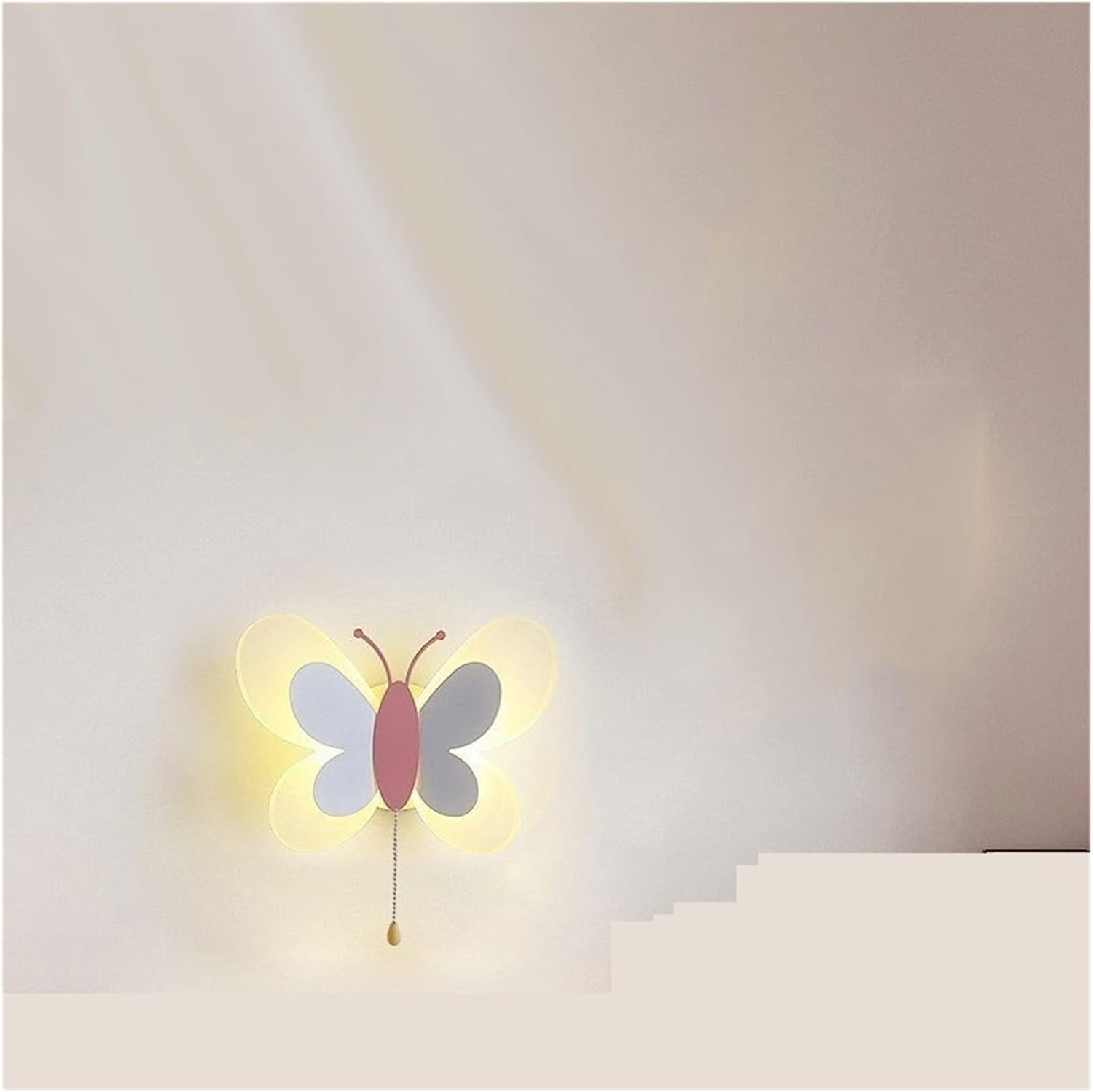 Creative LED Wall lamp Nordic Modern Simple Cartoon Personality Wall lamp Boys and Girls Room lamp(Baijiajin 14W,6000-6500K)